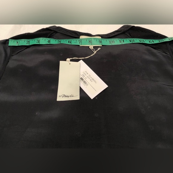 Phillip Lim Overlapped Side Seam T-shirt with Embellishment Women Size M - Picture 6 of 13